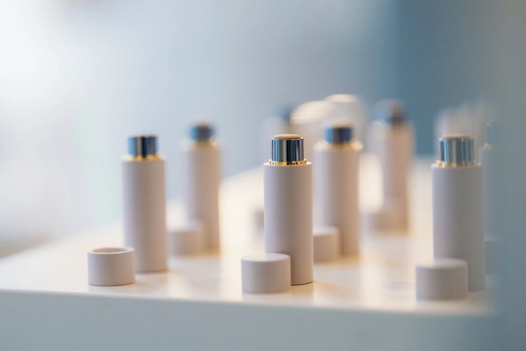 cosmetics products display